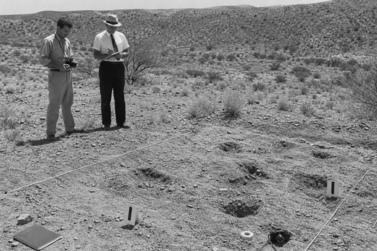 Ground trace examination at Socorro