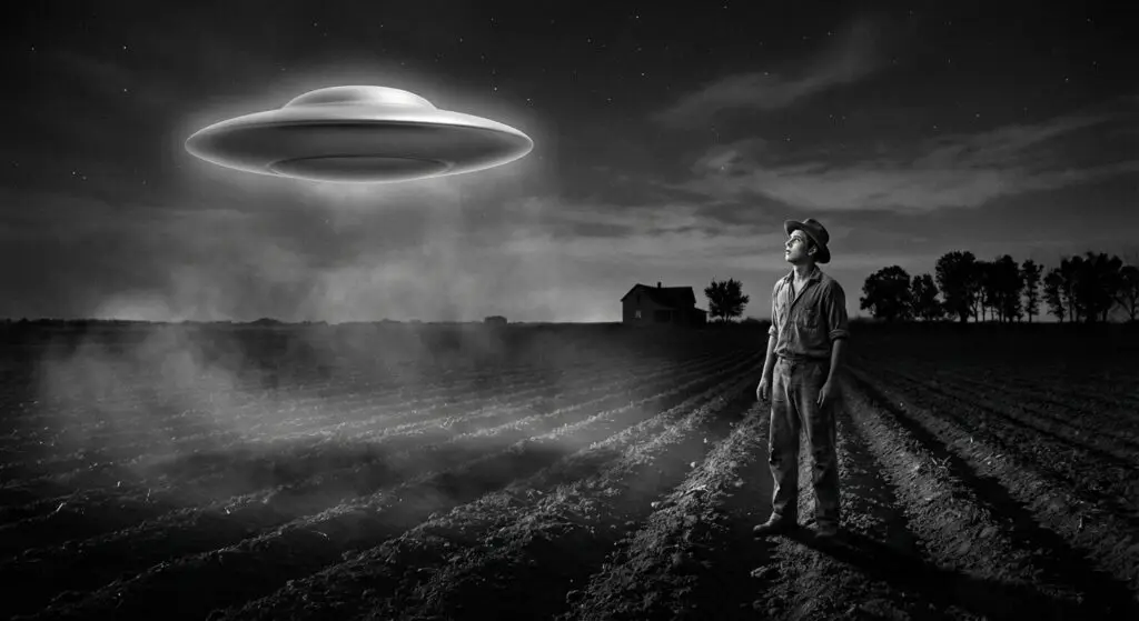 Egg-shaped craft over rural Brazil, 1957