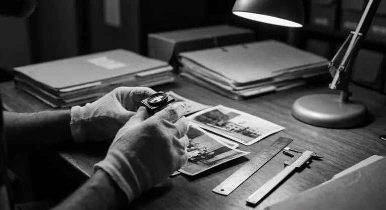Forensic photo analysis setup