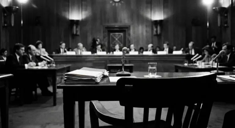 Congressional pressure, closed-door hearing