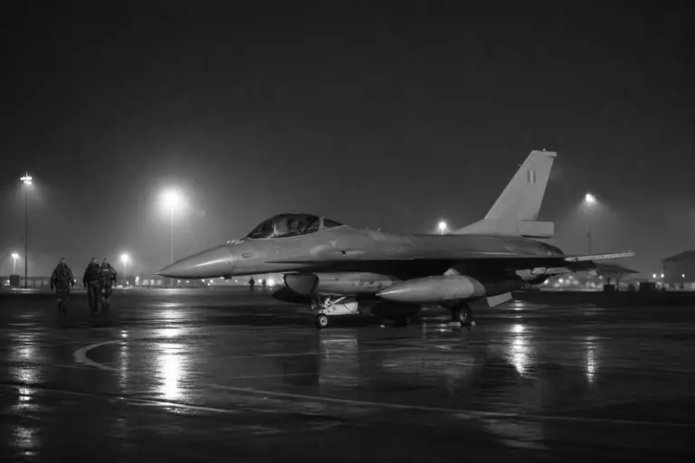 F-16 response at night