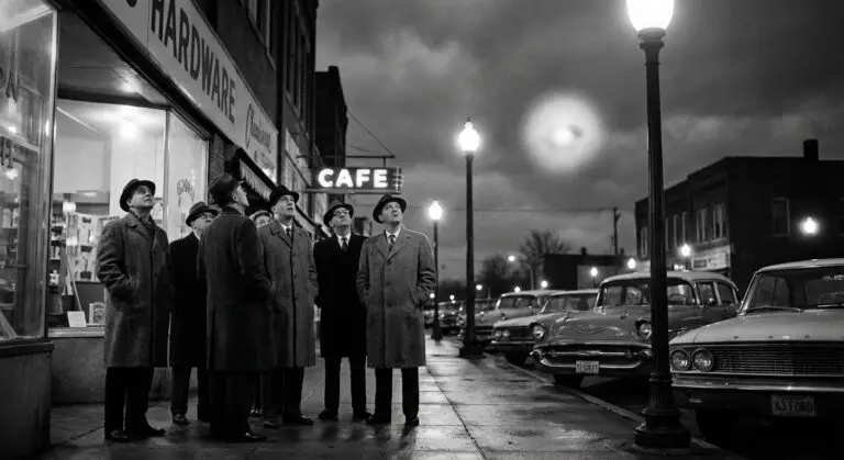 1966 Night Sighting Over Town