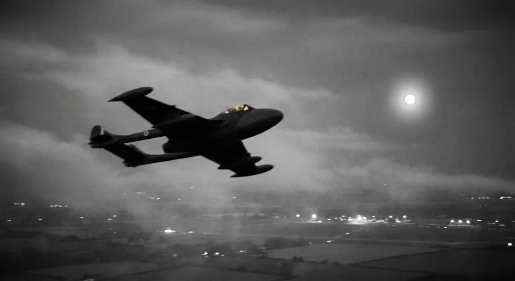 Night intercept over East Anglia