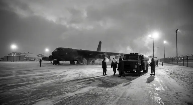 Minot AFB winter flightline
