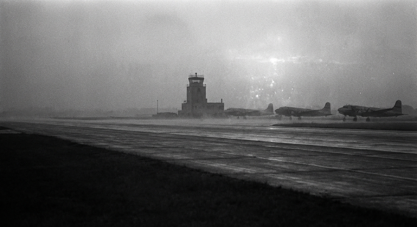 Heat Haze Over Runway (Inversion)