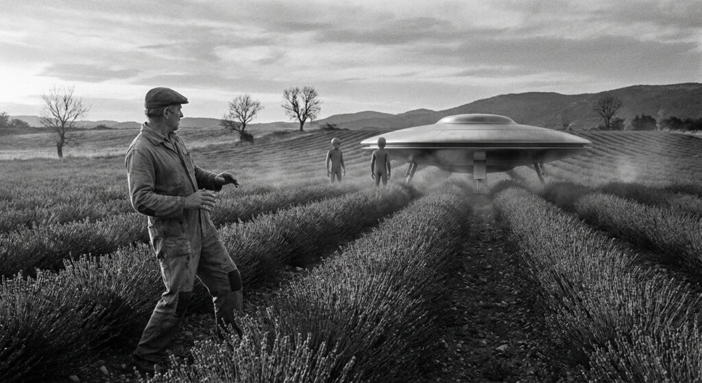 Valensole field encounter at dawn