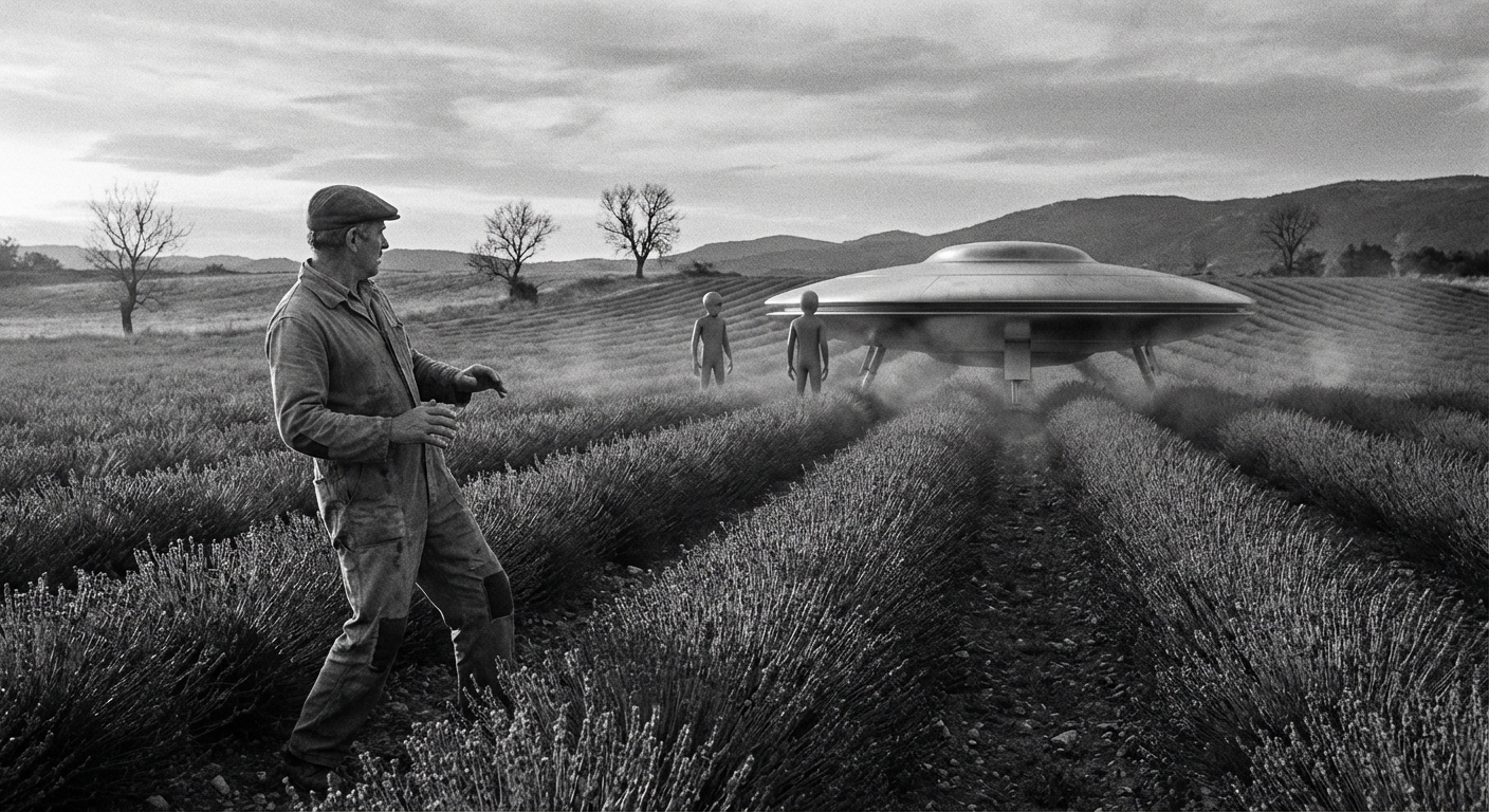 Valensole field encounter at dawn