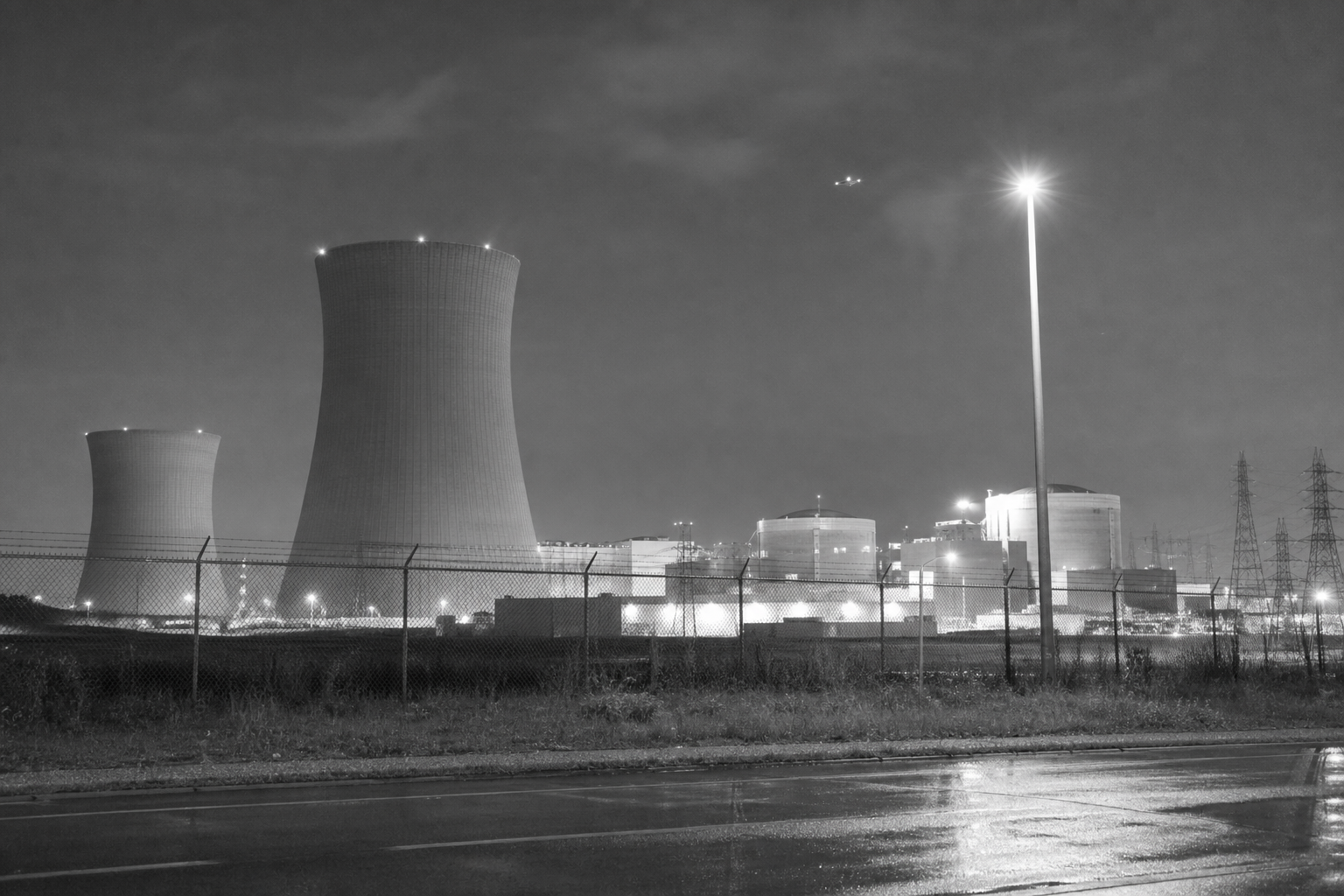 Nuclear Plant Perimeter Lights
