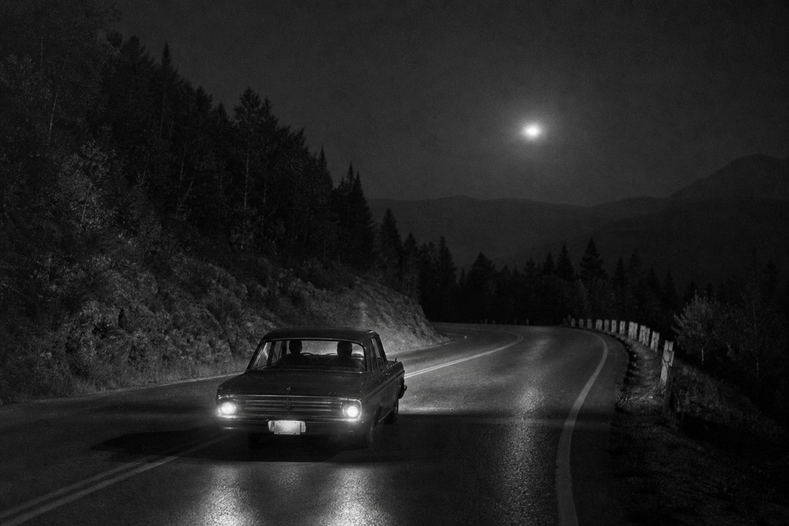 Night Drive Through New Hampshire