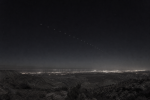 Linear lights over western Colorado