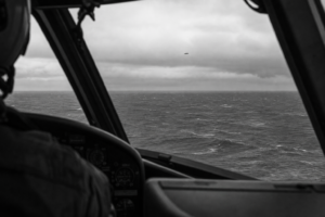 Uncertain Track Above the Ocean