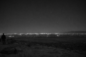 Three Steady Lights Above Grand Junction