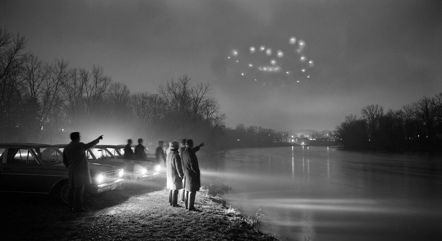 UFO Wave Over the River