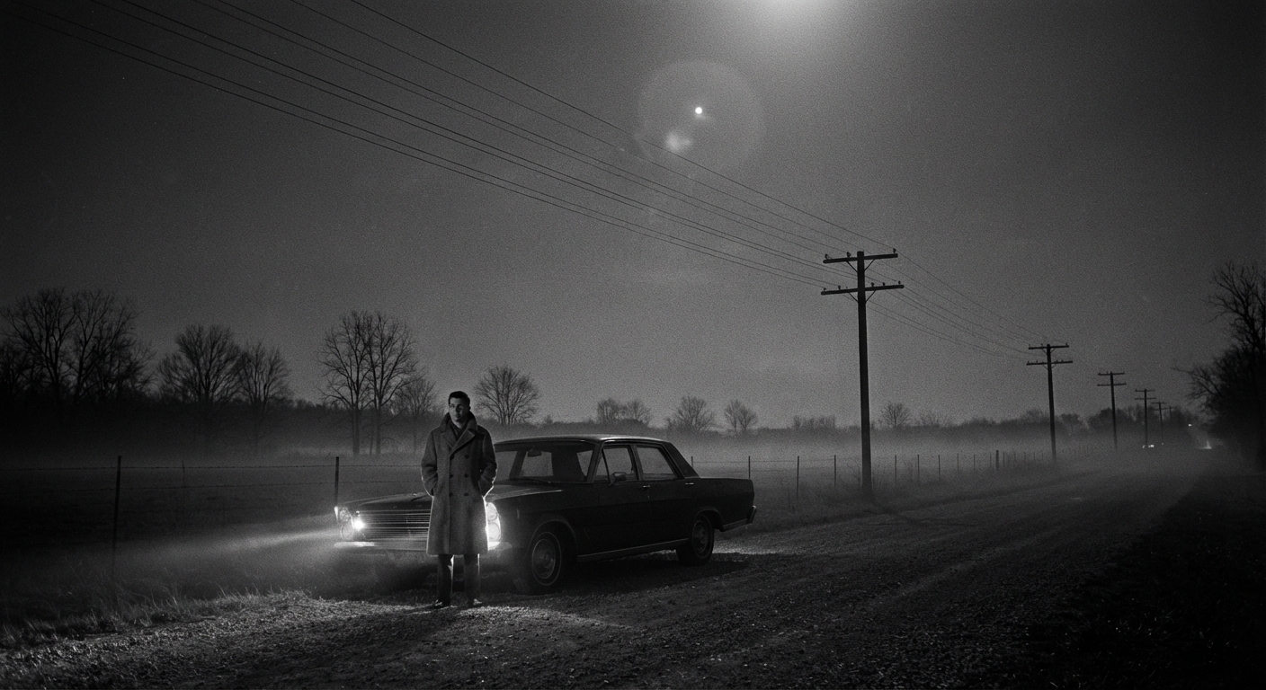 Witness near rural power lines