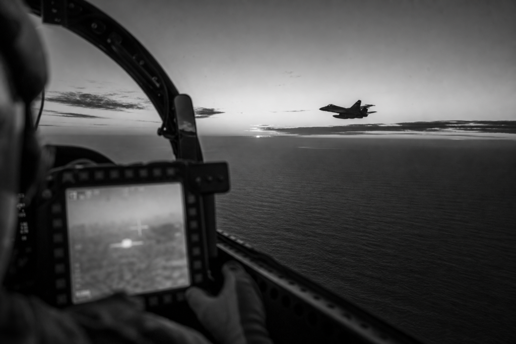Navy infrared targeting-pod view