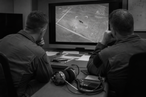 Military Aircrew Reviewing an Unidentified Contact