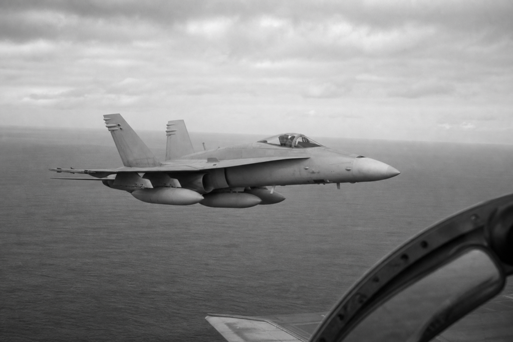 Naval aviator over the Pacific
