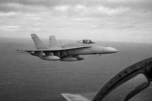 Naval aviator over the Pacific