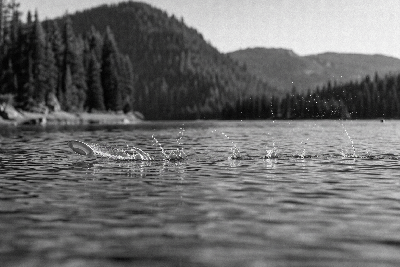 A Saucer Skipping Across Water