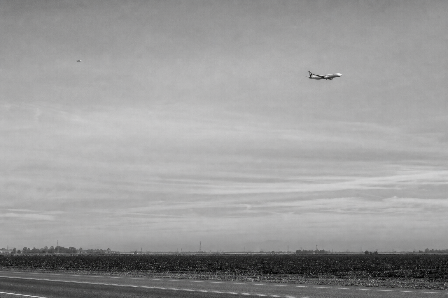 Two Separate Objects Over Patterson