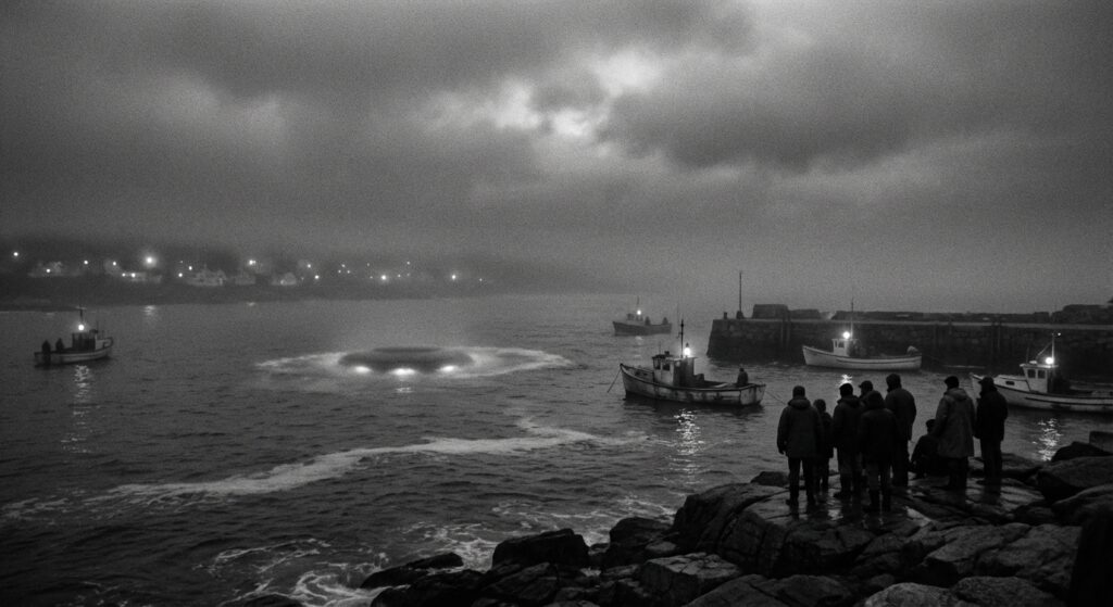 Shag Harbour night crash scene