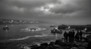 Shag Harbour night crash scene