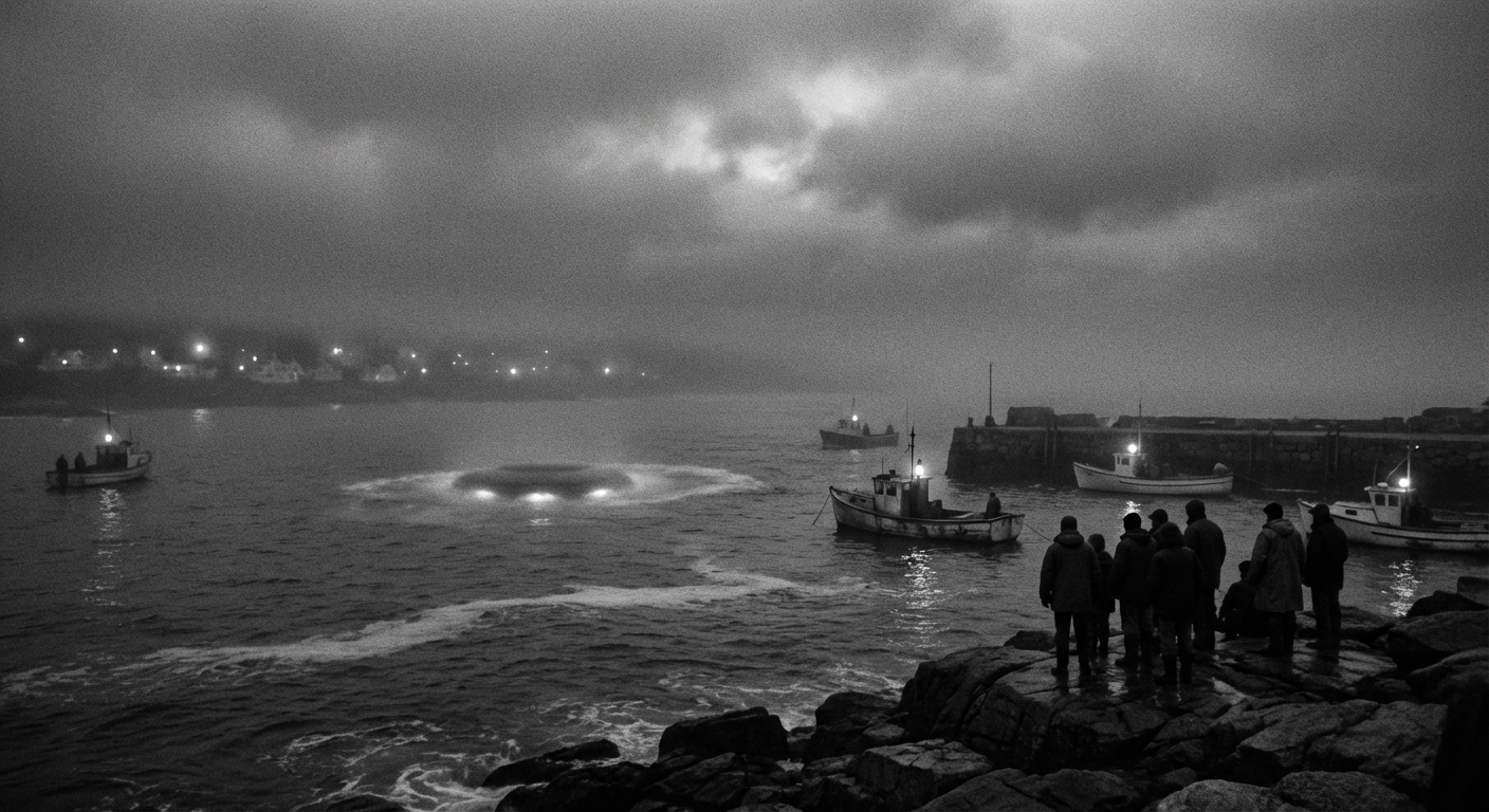 Shag Harbour night crash scene