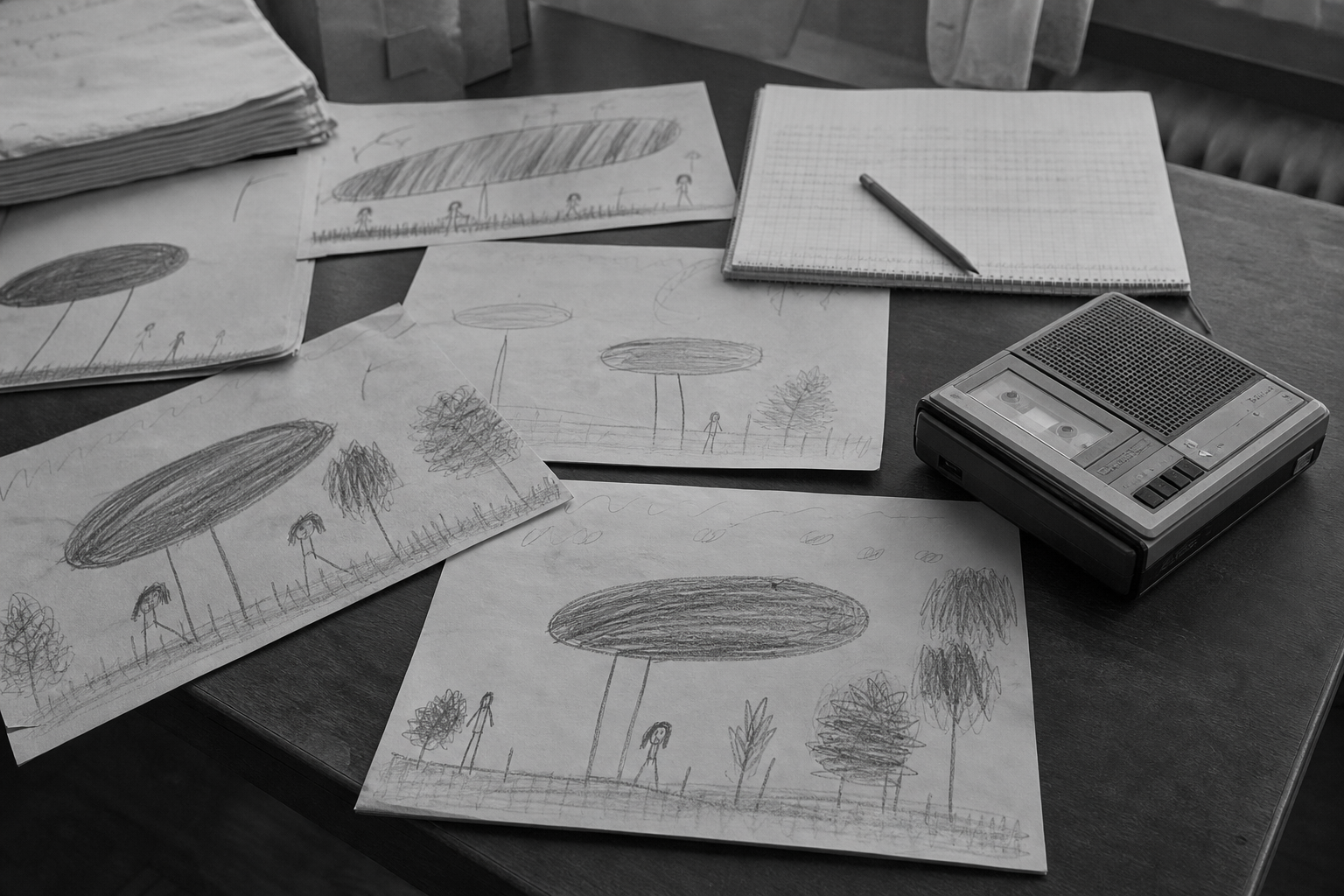 Children's drawings as early records