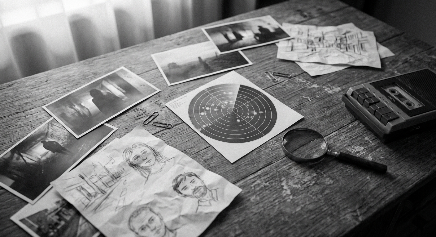 Inside the files: evidence collage