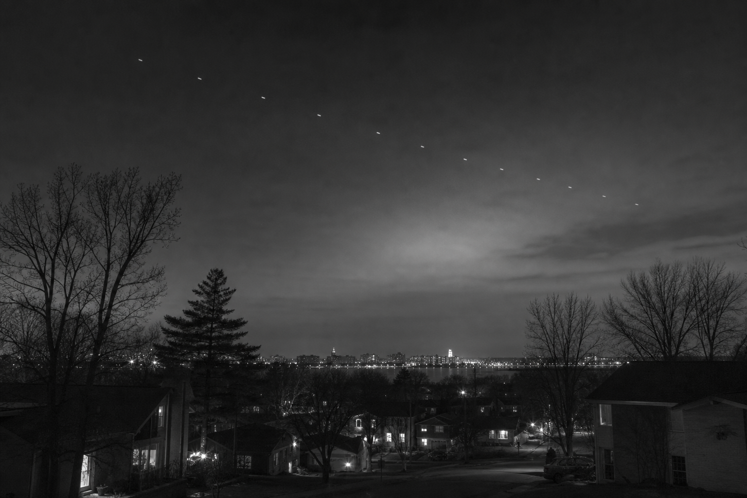 Dim lights over Madison