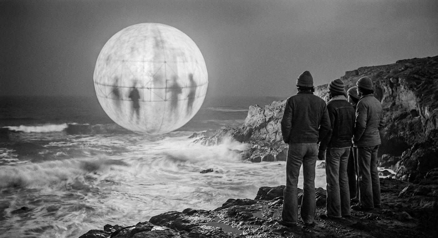 Atlantic sky ignites, 1976