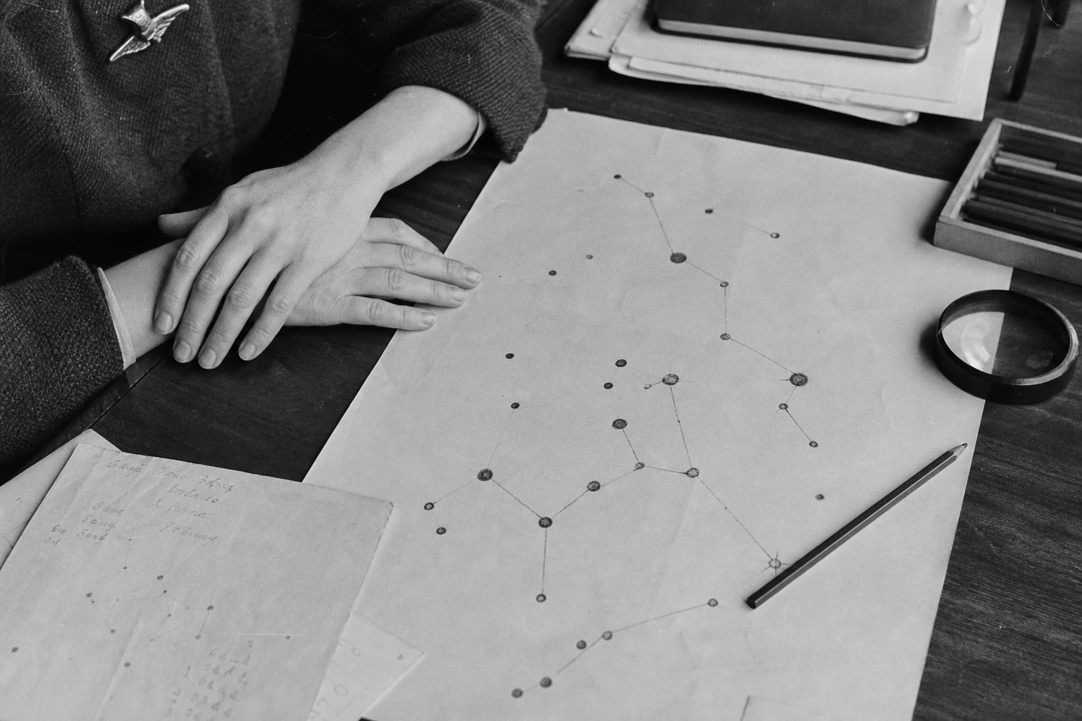 Betty Hill Star Map Drawing