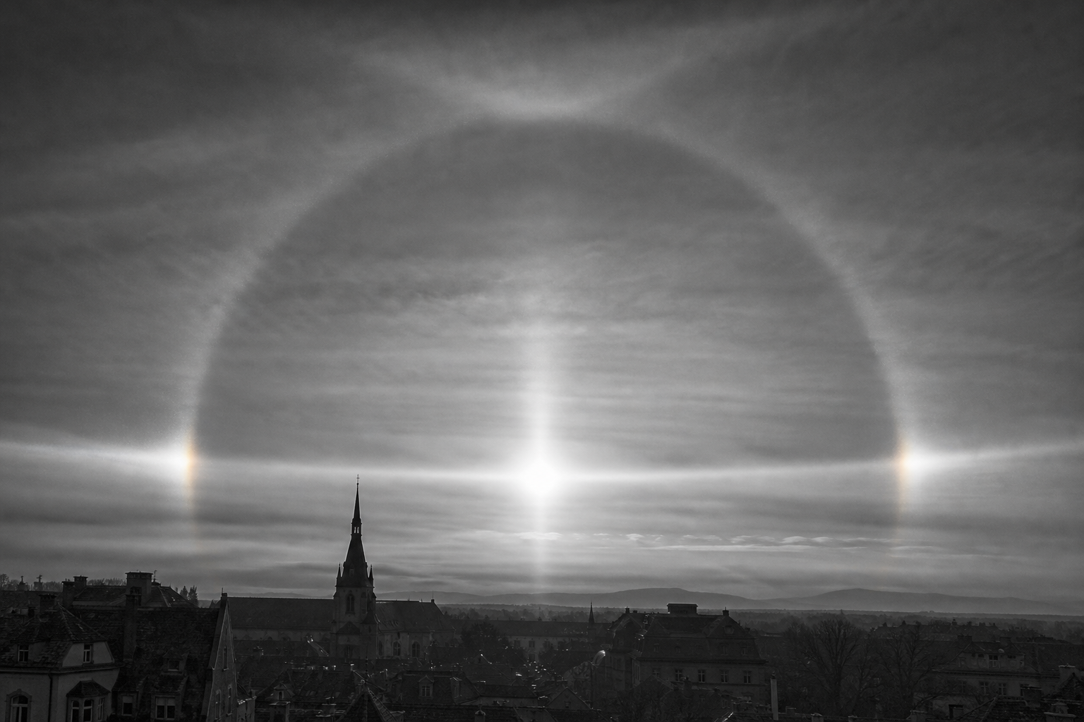 Solar Halo at Dawn