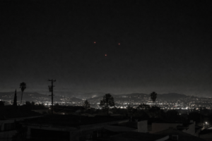 Three Red Lights Over El Cajon