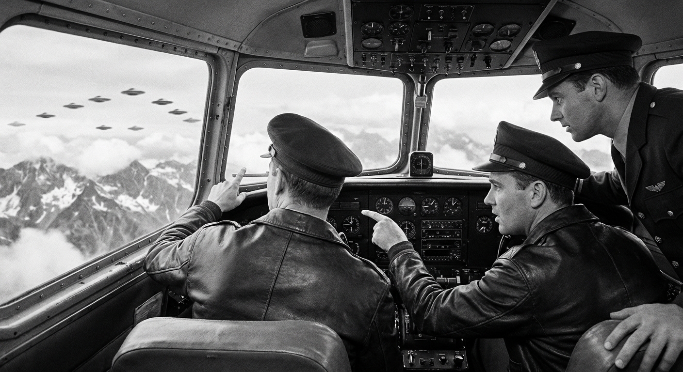 United crew sees nine over Idaho
