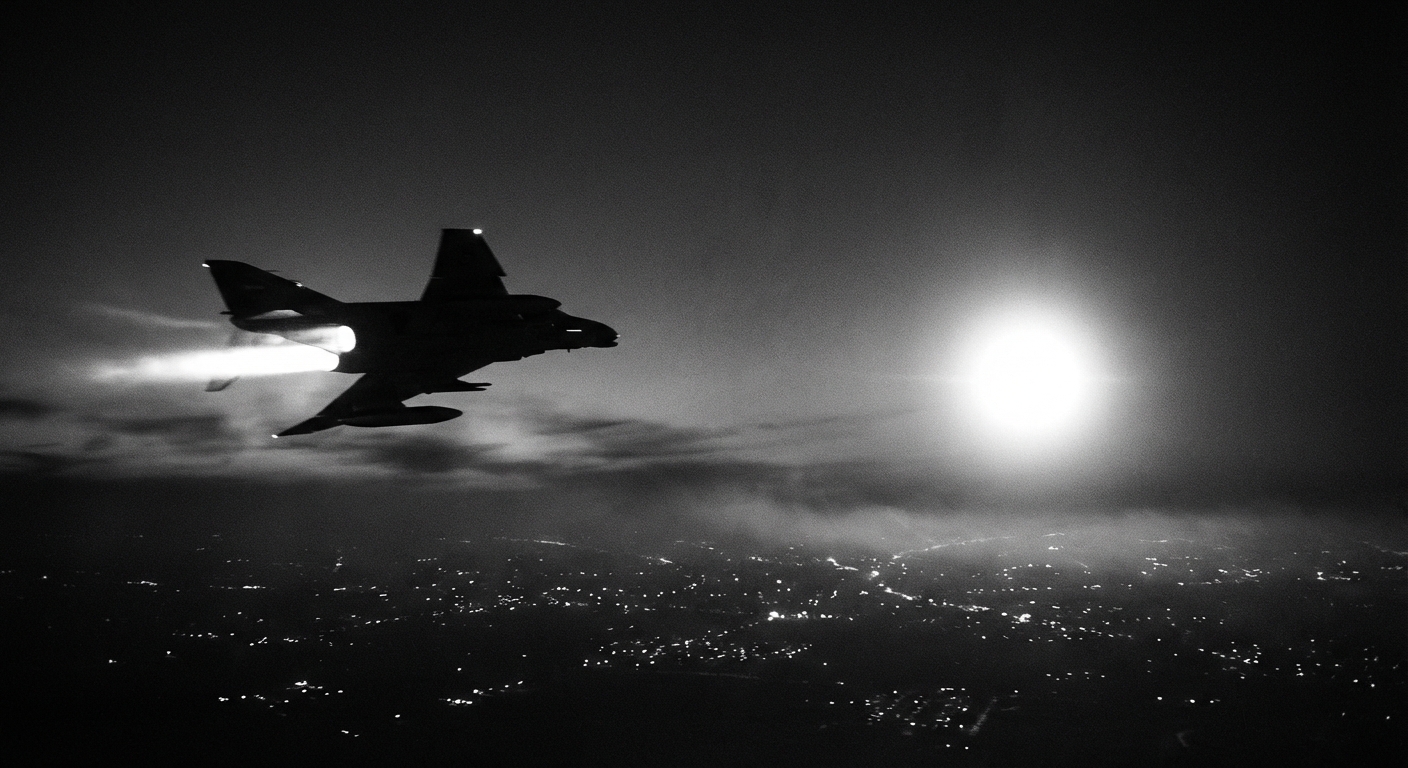 F-4 Phantom vs luminous object over Tehran