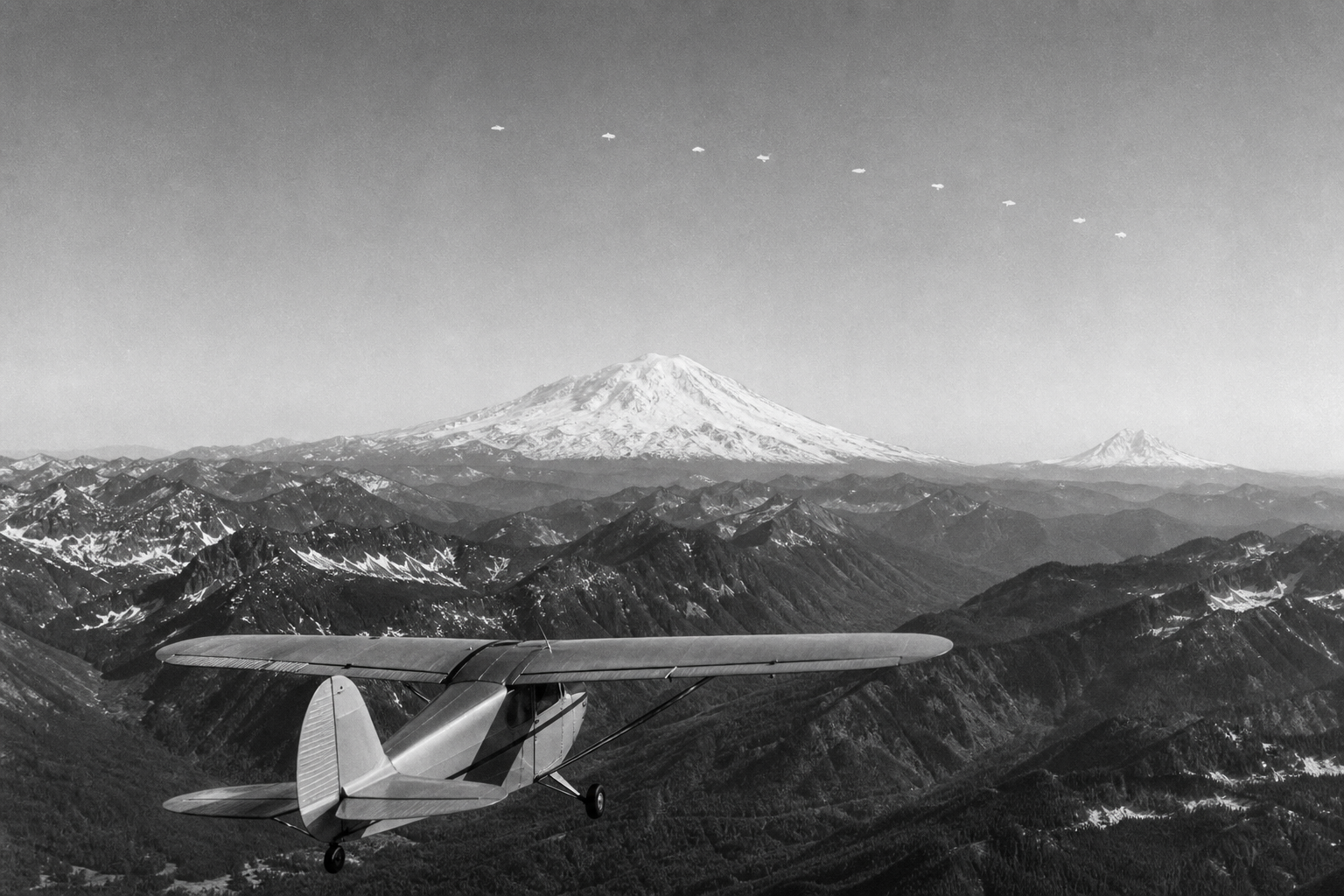 Arnold’s Flight Near Mount Rainier