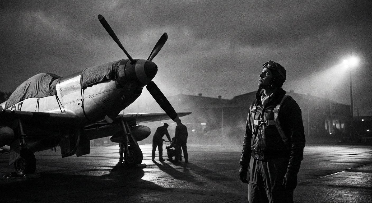 Pilot on the ramp