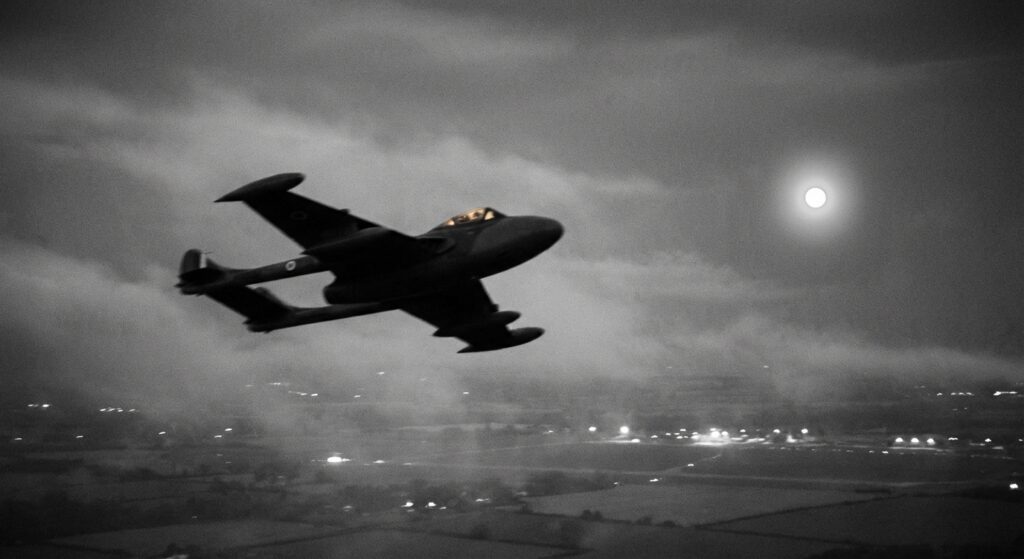 Night intercept over East Anglia