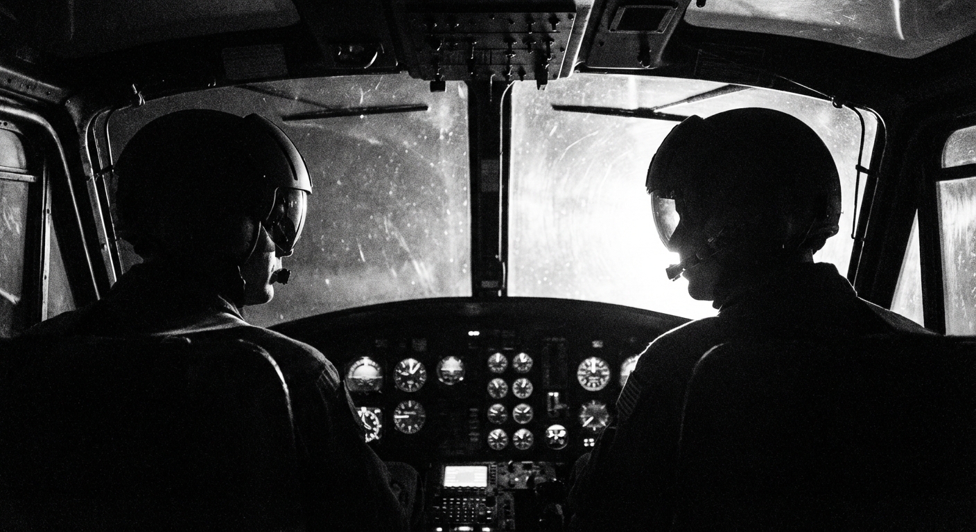 Crew Perspective in Cockpit