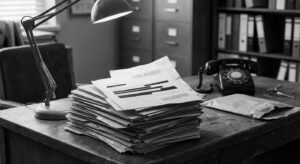 FOIA Files on a Desk
