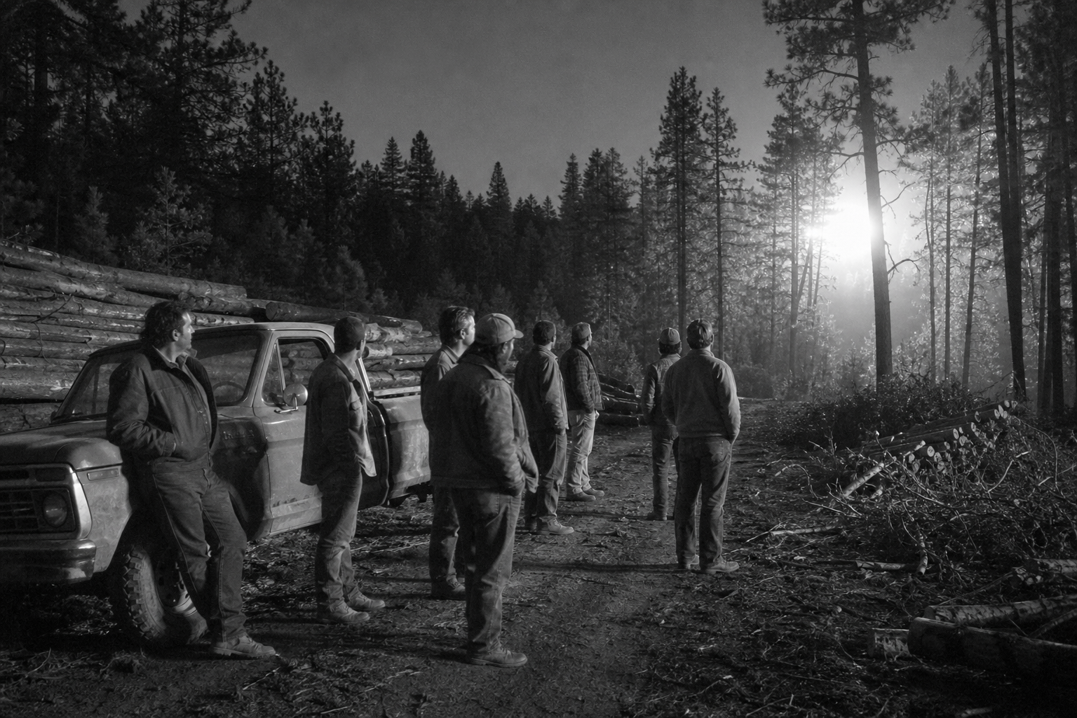 Logging Crew Near Turkey Springs