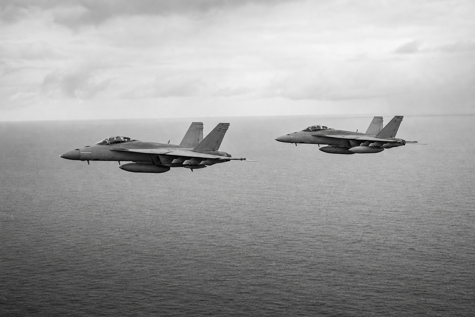 Navy Aviators Over the Ocean