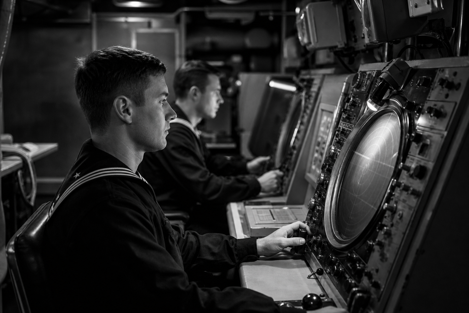 Shipboard radar watch