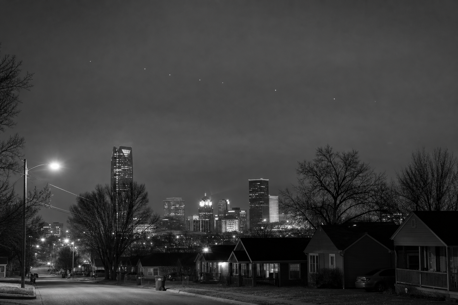 Reported lights over Oklahoma City
