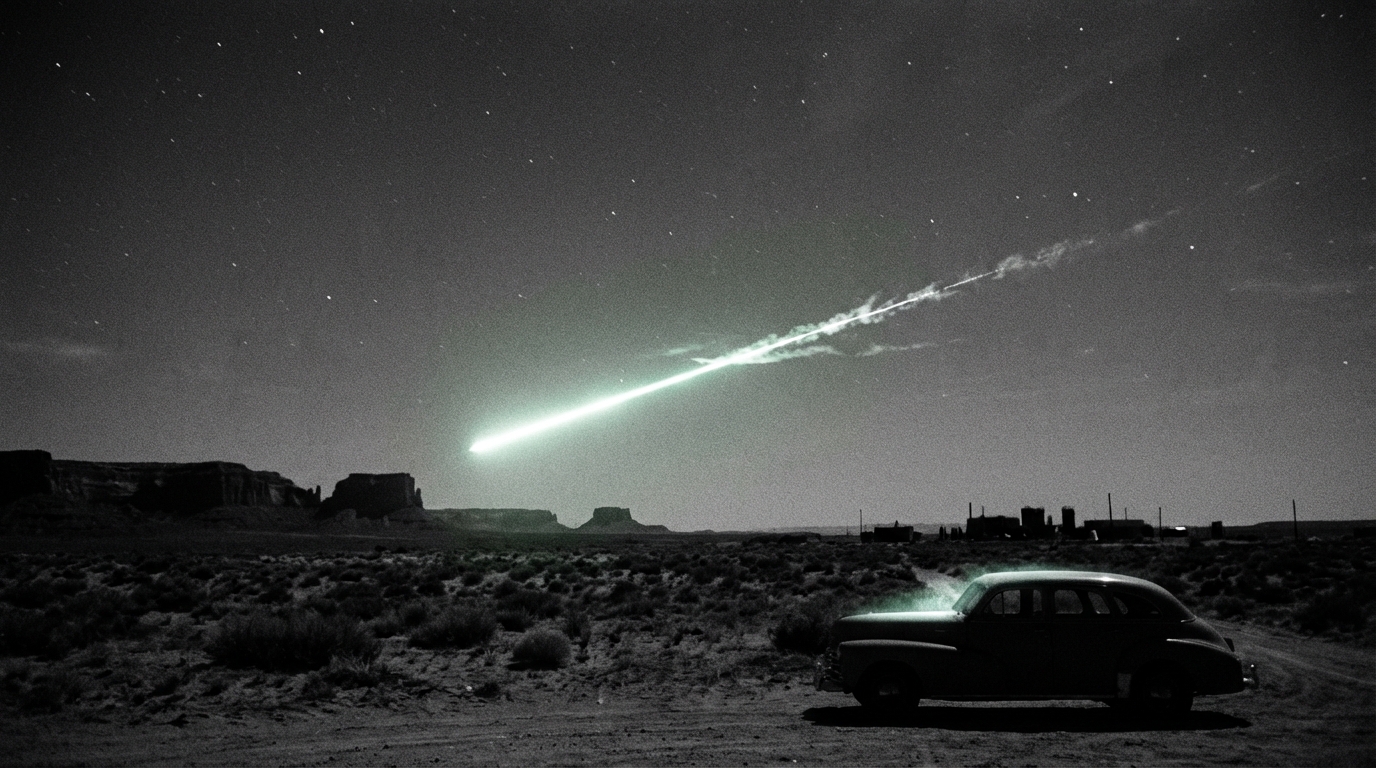Green Fireball Over New Mexico, 1948