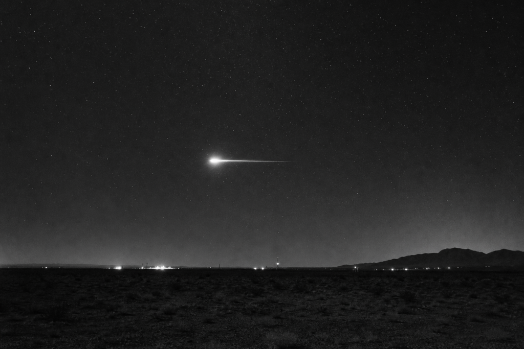 Green Fireball Over New Mexico