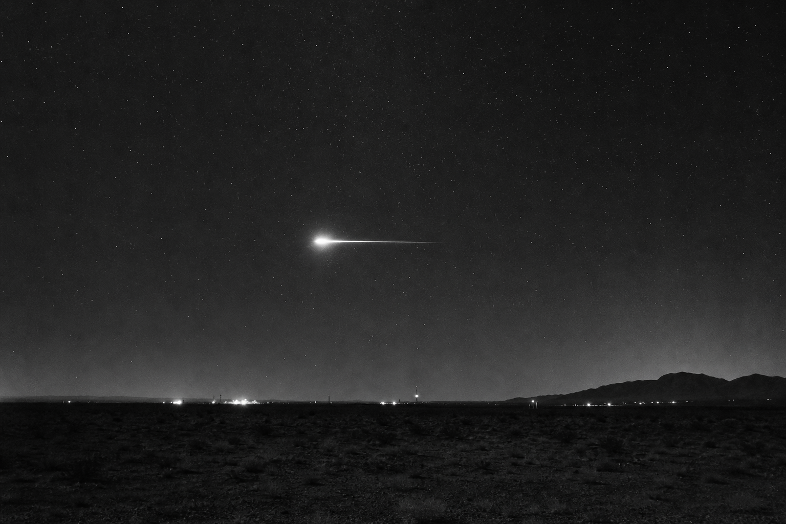 Green Fireball Over New Mexico