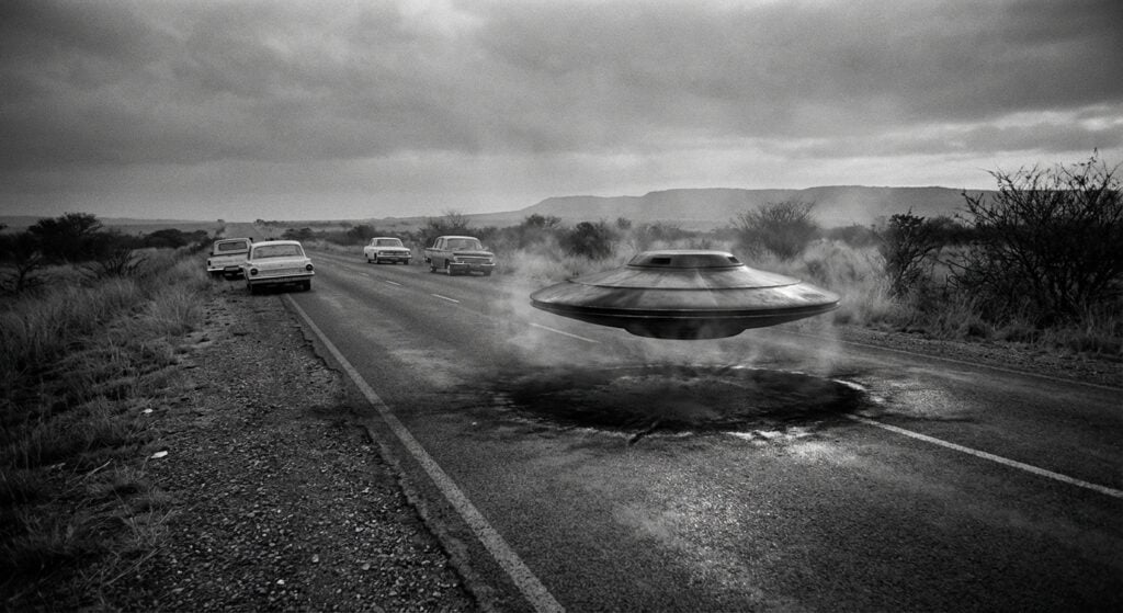 Copper Disc Over Pretoria Highway