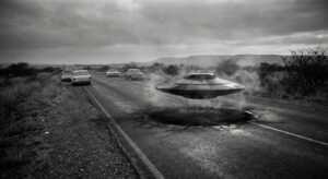 Copper Disc Over Pretoria Highway